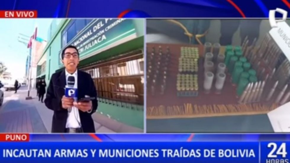 Perú: Arrestan a personas en Puno por posesión de armas y municiones internadas desde Bolivia