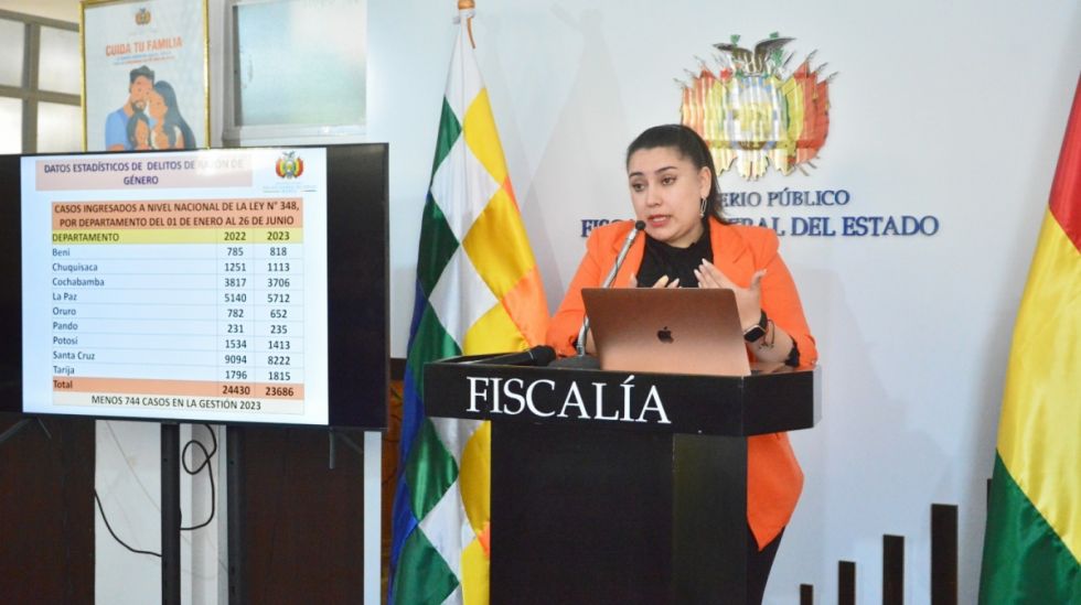 Fiscalía registra 23.686 denuncias por violencia de género 