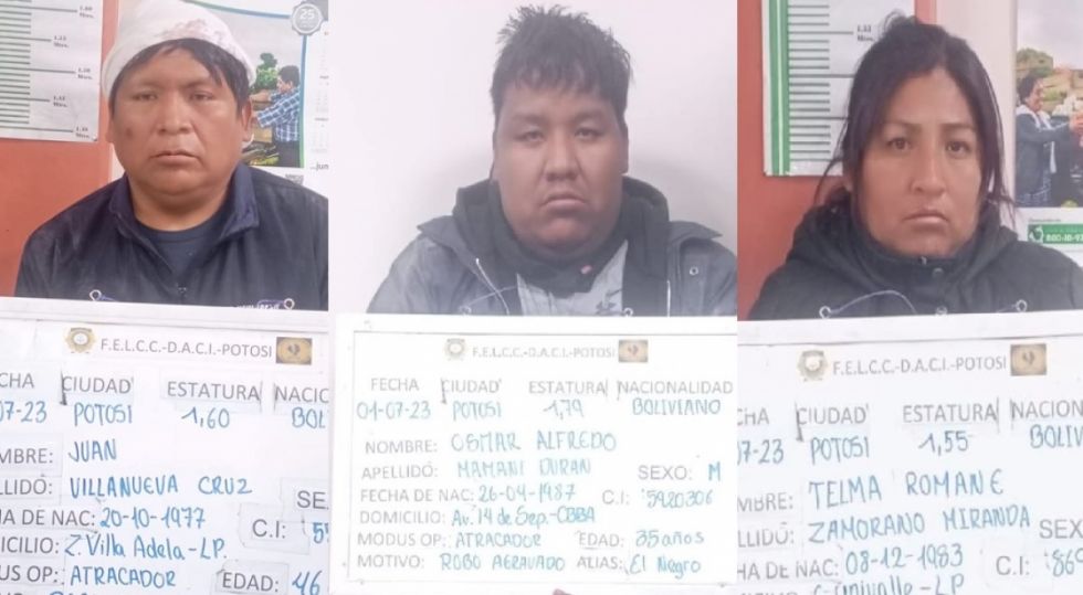 Desarticulan peligrosa banda criminal, estaba a punto de cometer crímenes en Tarija y Chuquisaca