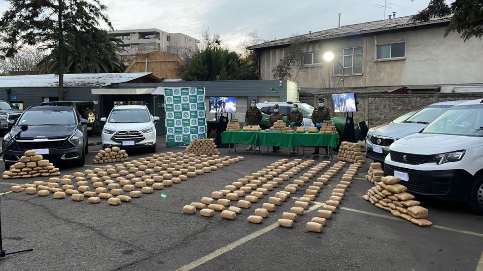 En Chile incautan más de 300 kilos de droga provenientes de Bolivia