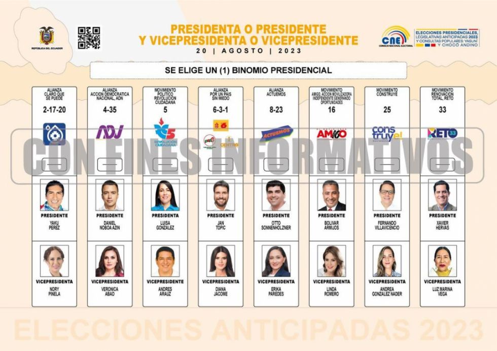 Arranca la campaña electoral para los comicios en Ecuador