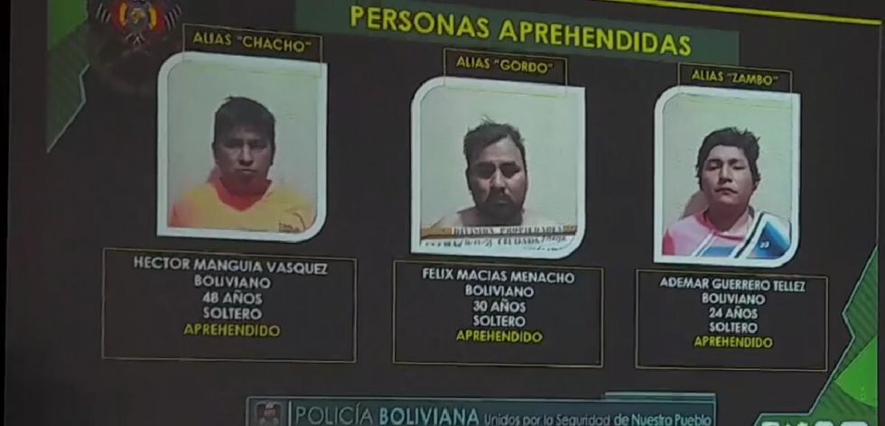 Tarija: Policía aprehende a tres “monrreros” por robo agravado