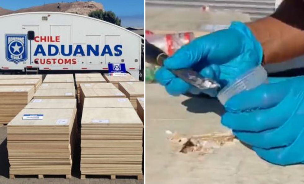 Incautan en Chile dos toneladas de droga oculta en madera proveniente de Bolivia