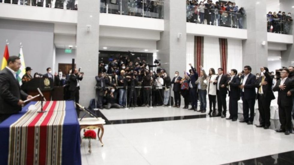 ¿Quiénes son los 8 ministros de Arce que frenaron las interpelaciones en el Legislativo?