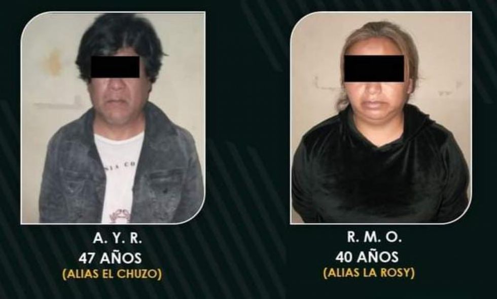 Caen "El Chuzo" y "La Rosy" por robo a librecambista 
