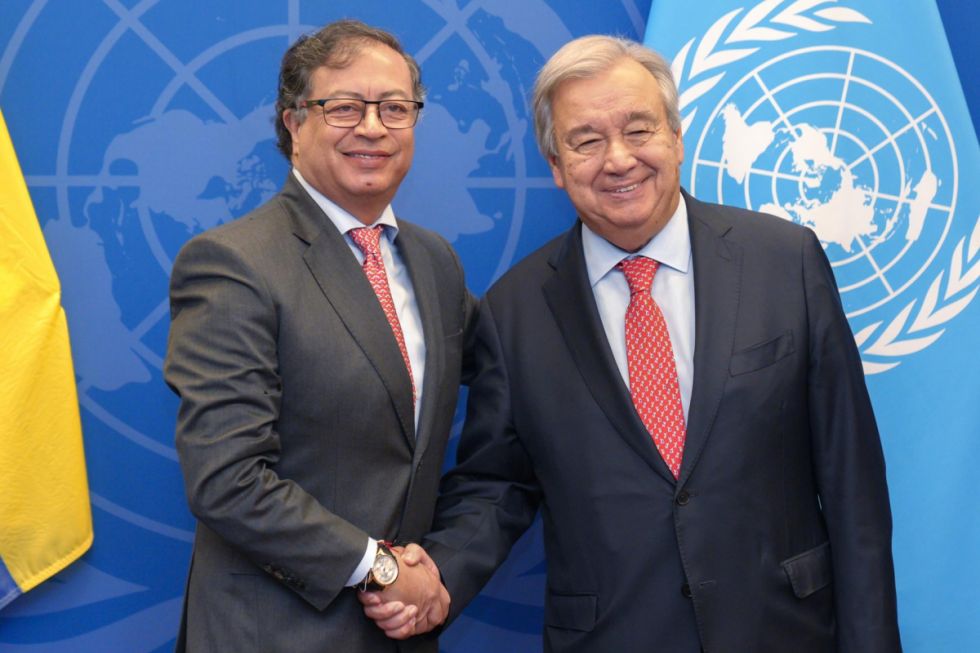 Petro y Guterres dialogaron sobre paz y política de drogas