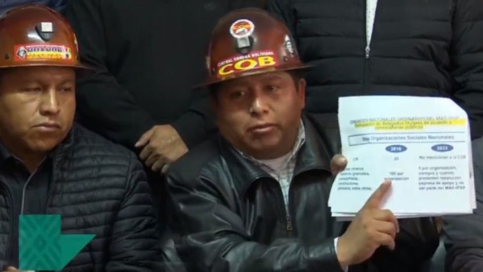 “La COB tenía 20 representantes, pero hoy no tiene nada”: Huarachi rechaza congreso del MAS