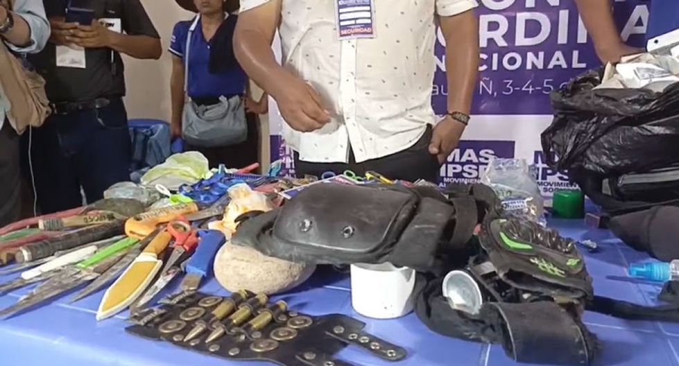Desde cuchillos hasta material para bombas molotov, lo que hallaron en el Congreso del MAS