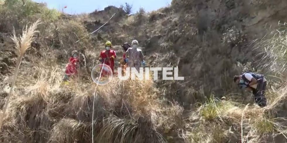 Hallan un cuerpo desmembrado en un sector de difícil acceso en la zona de Taquiña