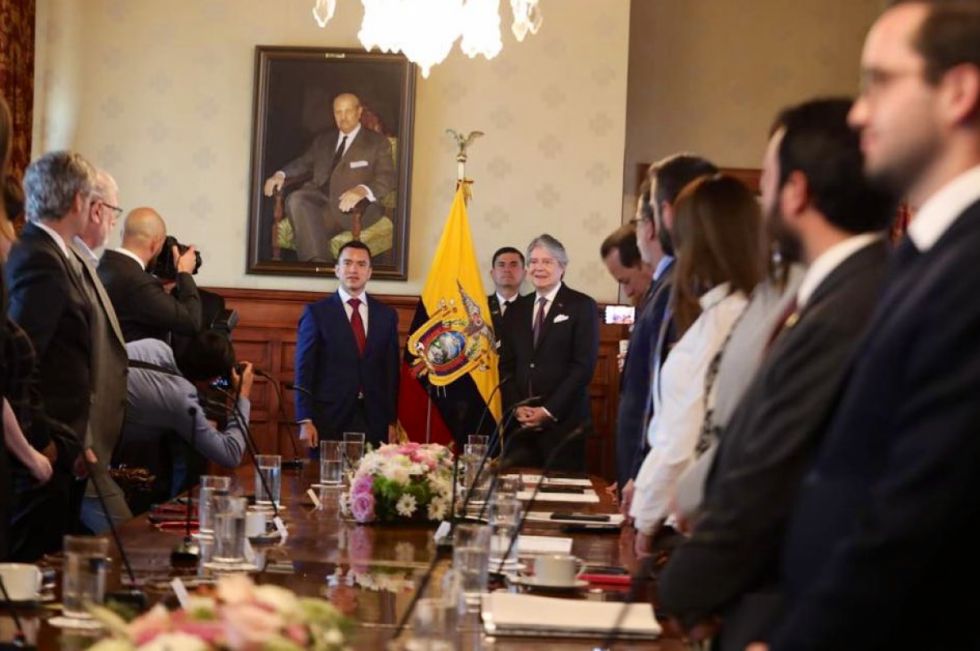 Lasso y Noboa coordinan transición gubernamental