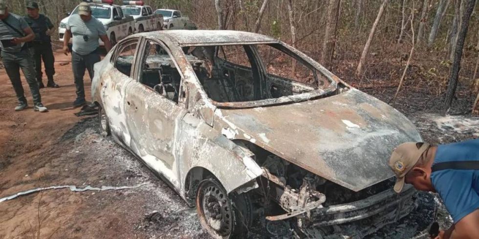 Dos cuerpos carbonizados son hallados al interior de un vehículo que fue quemado en San Matías