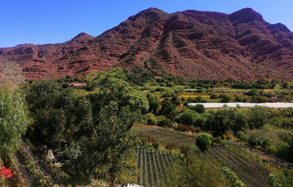 Un colorido paisaje en Villa Abecia