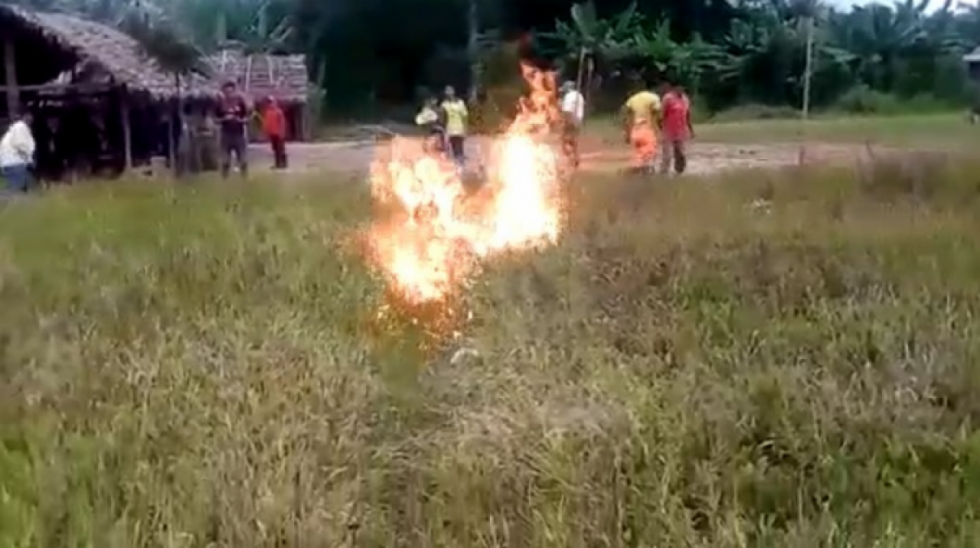 Aprehenden a dos personas con combustible y a punto de iniciar quemas 
