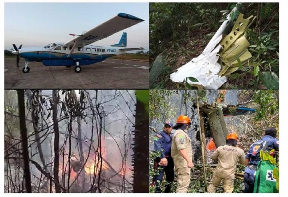 Suman 12 las muertes por caída de avión en Brasil
