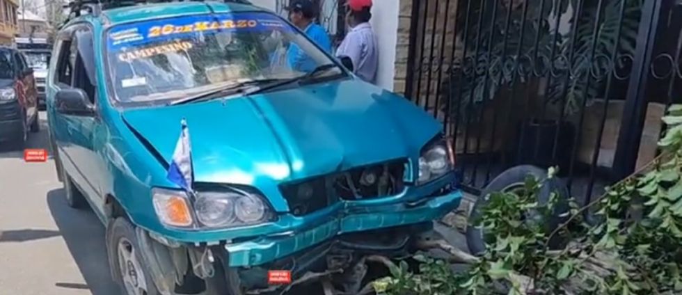 Tarija: Vehículo sufre un accidente en el barrio El Molino