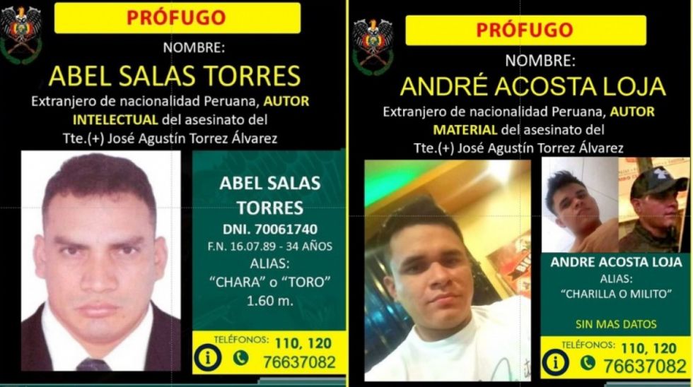 Activan búsqueda internacional para capturar a autores del doble asesinato en Santa Cruz