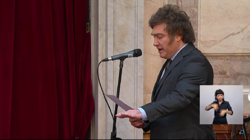 En vivo: Javier Milei es posesionado presidente de Argentina