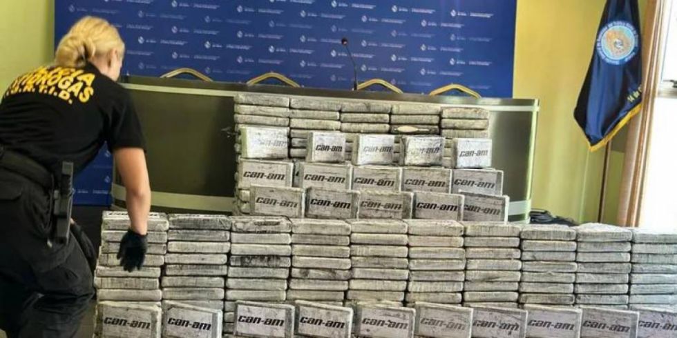 Incautan en Uruguay 433 kilos de cocaína procedente de Bolivia