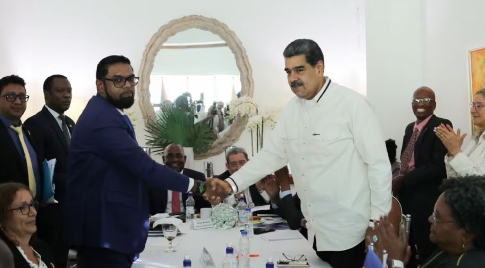 Venezuela y Guyana acuerdan no amenazarse ni usar la fuerza en su disputa por el Esequibo