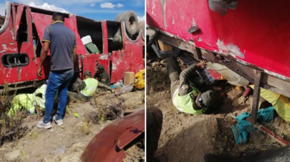 Seis personas fallecidas y 13 heridas tras accidente de flota Narváez de Tarija