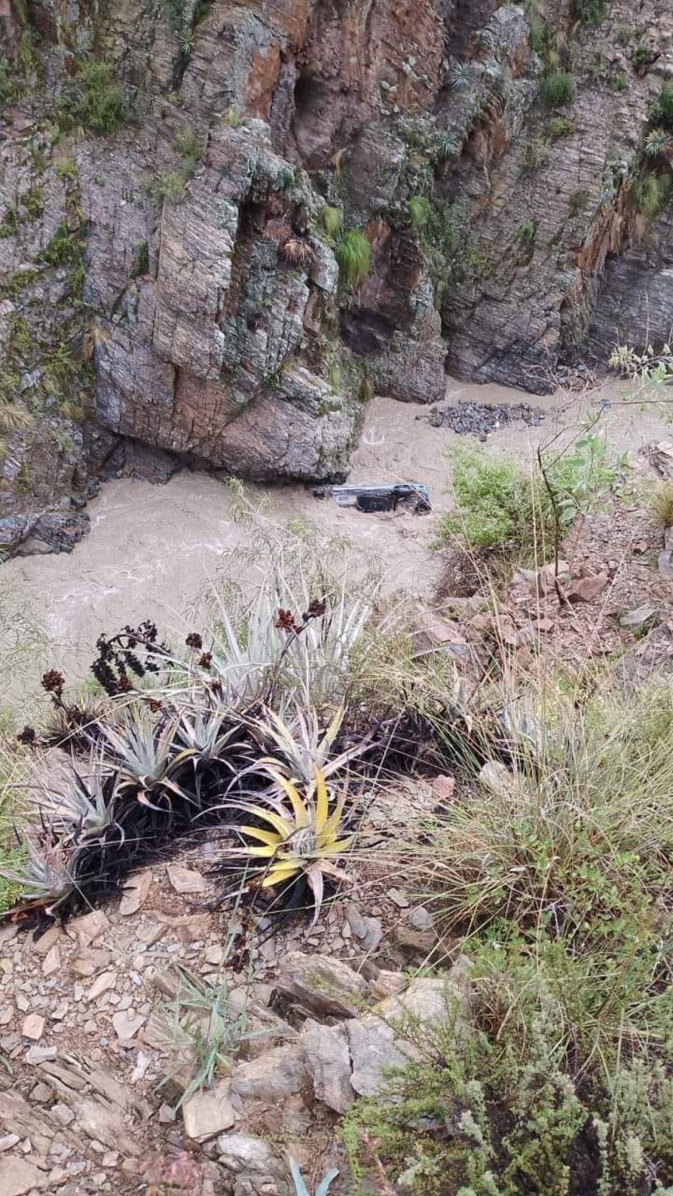 Una persona muere y otra está desaparecida tras arrastre de camioneta por el río en Villa Abecia
