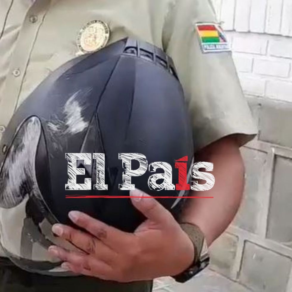 Tarija: Casco salva la vida de motociclista proyectado 14 metros en colisión