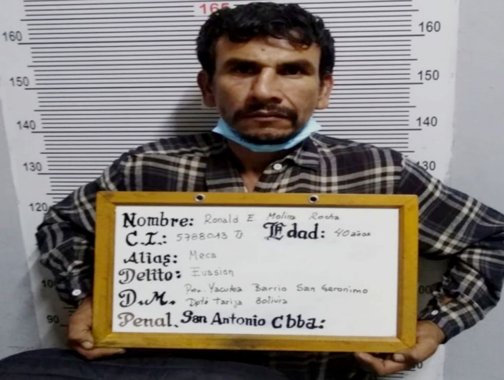 En Cochabamba activan “Plan Z” para recapturar a un reo que fugó de la cárcel de San Antonio