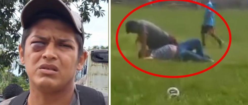 Entrenador de fútbol es agredido por un padre de familia durante un entrenamiento de niños