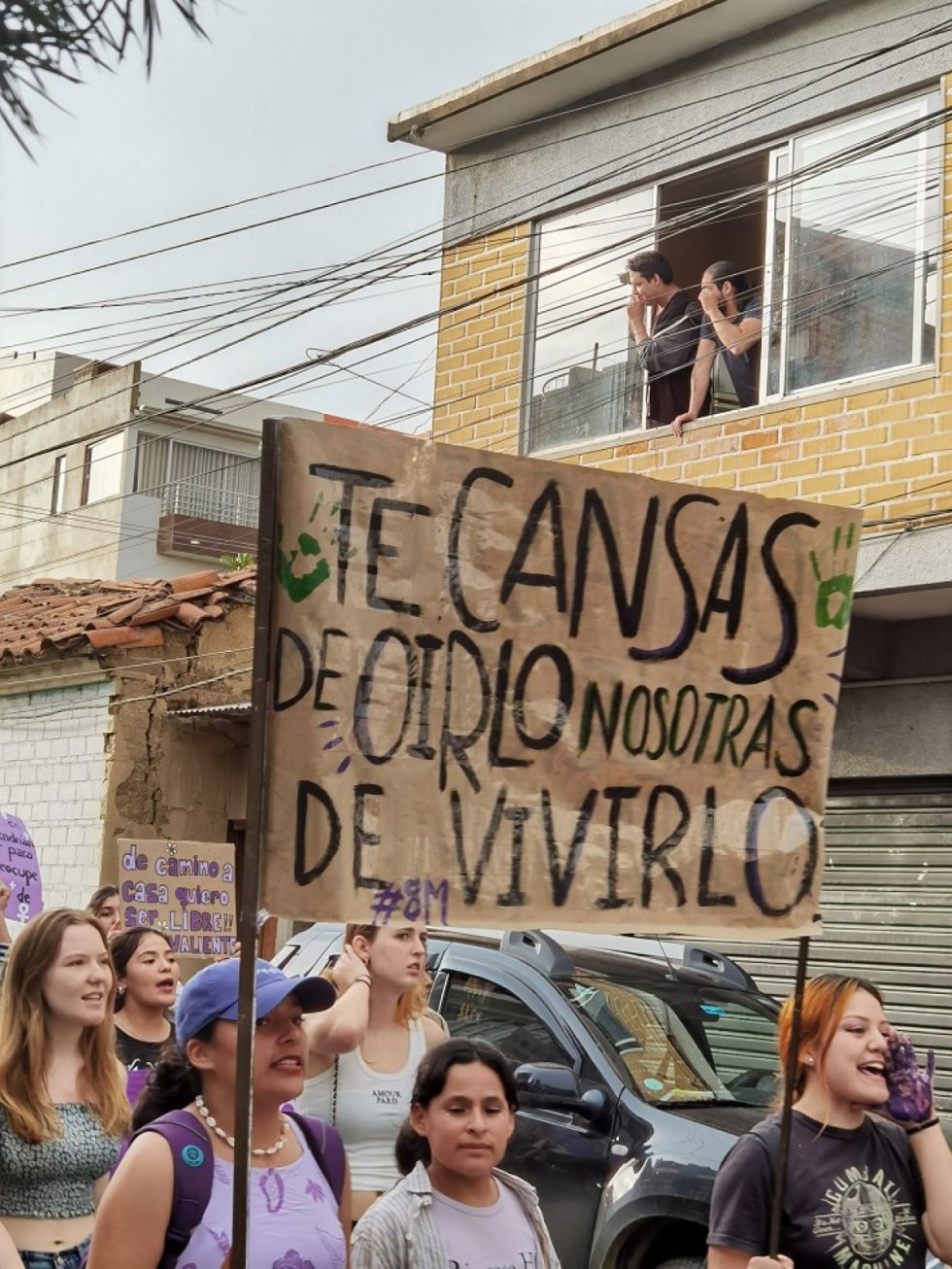 “¡Te dije que no!”: las interpelaciones de la marcha feminista en Tarija