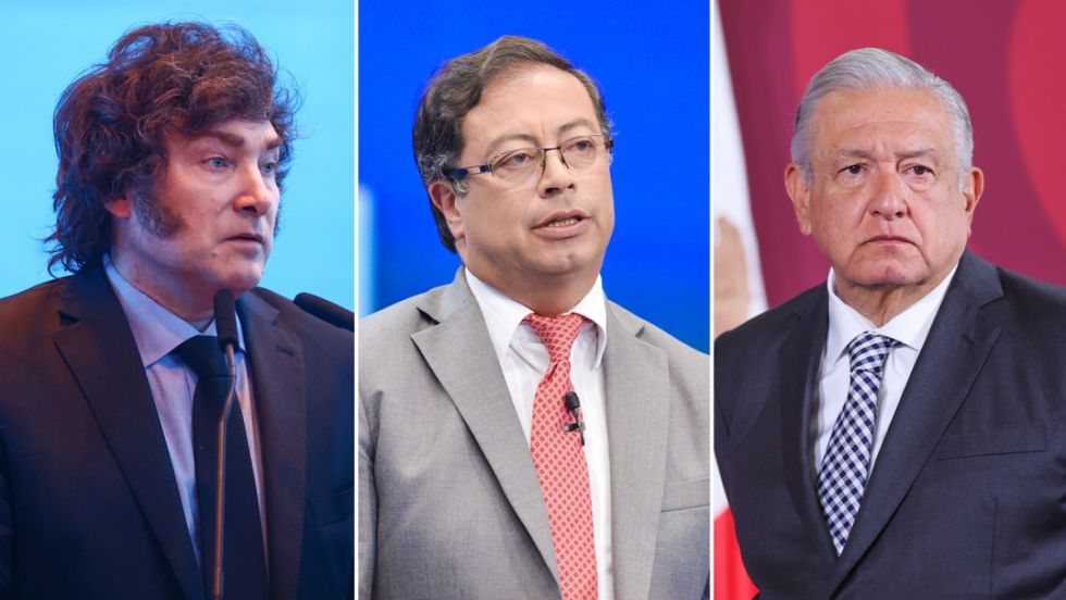 Los duros dichos de Milei contra AMLO y Petro