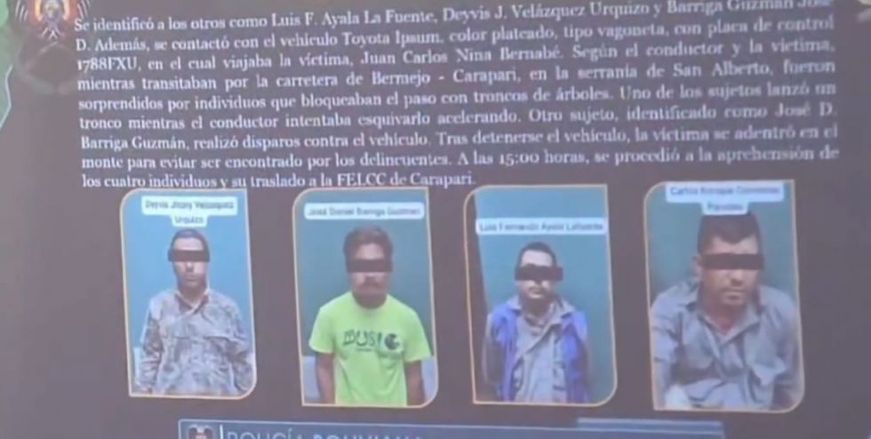 Atracadores balearon un vehículo, intentaban asaltar a un librecambista