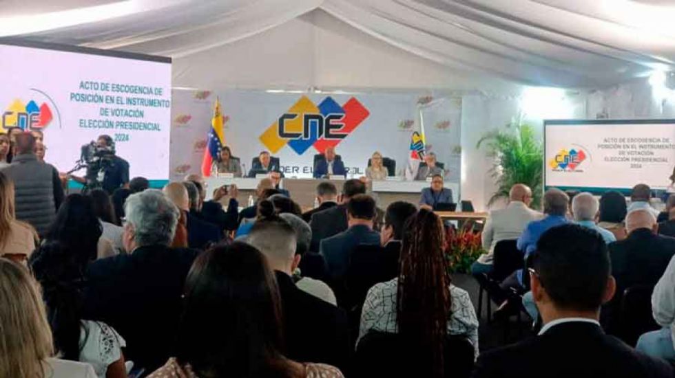 Venezuela: Candidatos escogen posición en boleta electoral