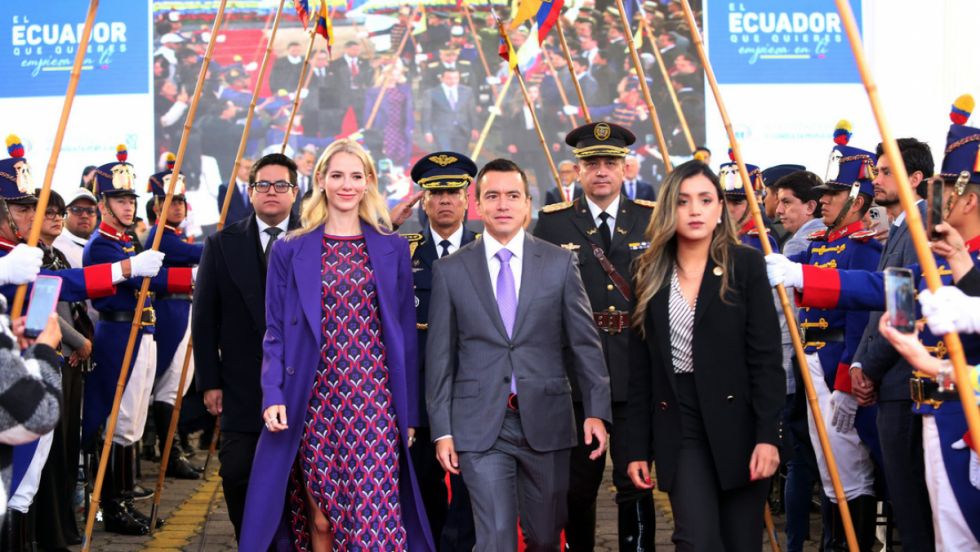 Noboa celebra el resultado de la votación en Ecuador