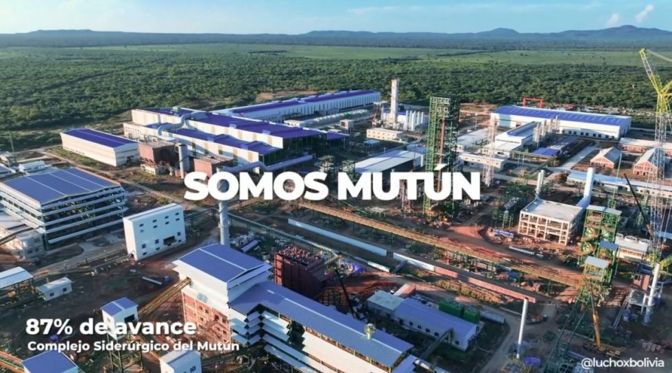 Construcción de la siderúrgica del Mutún en fase final