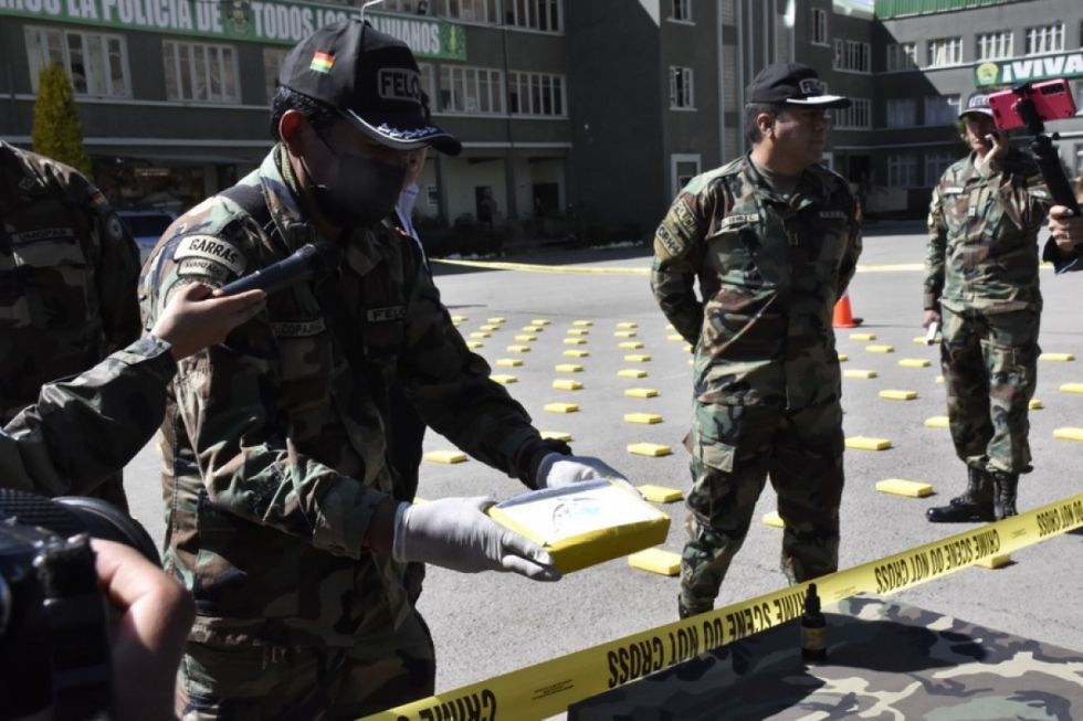 Felcn incauta más de 22 toneladas de cocaína
