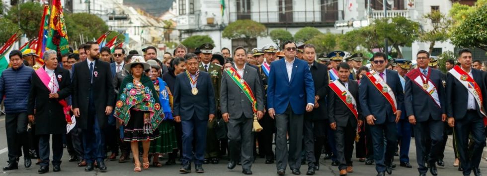 Autoridades conmemoraron en Sucre el Primer Grito Libertario en América