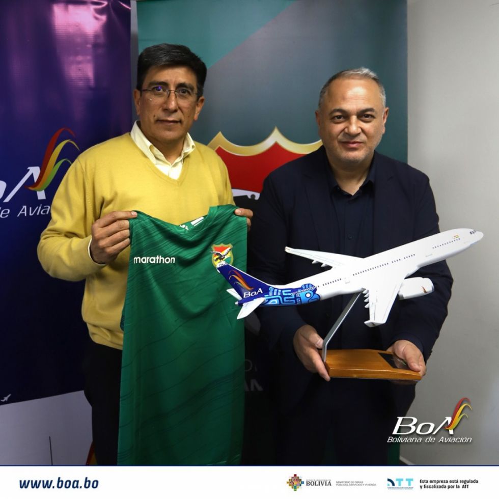 BoA será el transportador oficial de la Selección Boliviana de Fútbol 