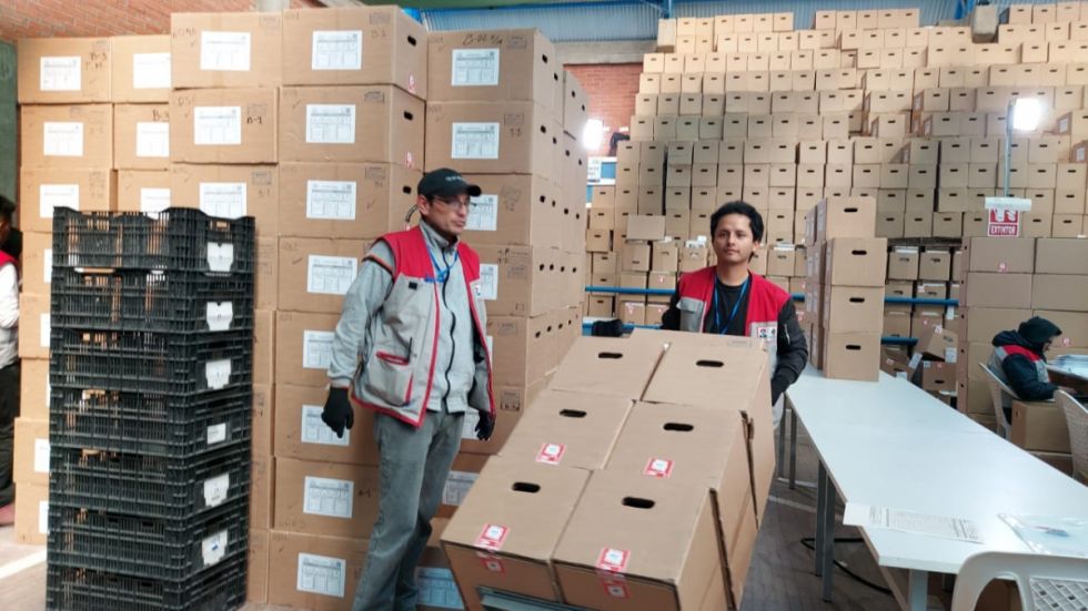 INE reporta validación de 42.218 cajas censales 