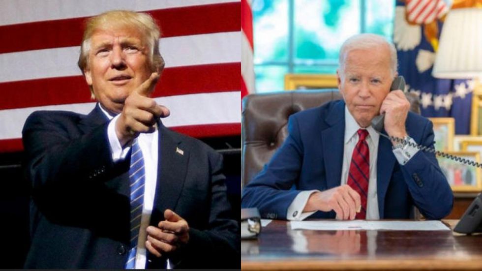 Trump se burla de Biden por sus deslices