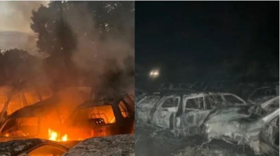 Incendio consumió 14 vehículos incautados en Umopar