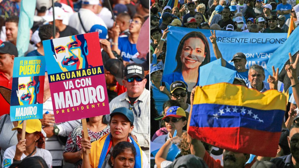 Chavismo y oposición salen a las calles de Caracas