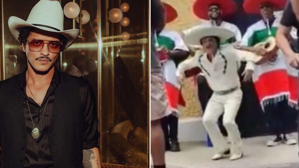 VIDEO: Captan a Bruno Mars vestido de mariachi en las calles de México