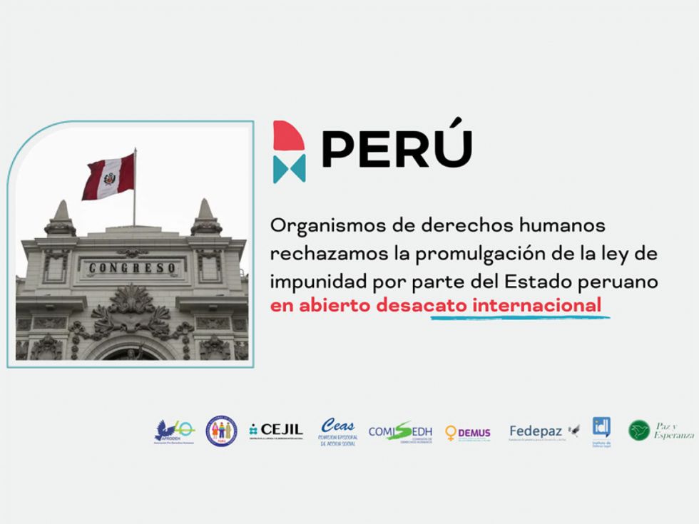 Ley de impunidad enfrenta fuerte resistencia en Perú