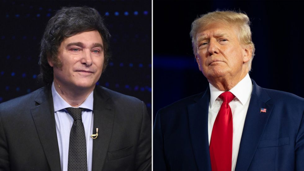 Trump elogia los duros recortes de Milei