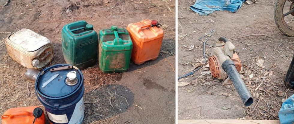 Aprehenden en flagrancia a cinco hombres causando incendios en San Ignacio de Velasco