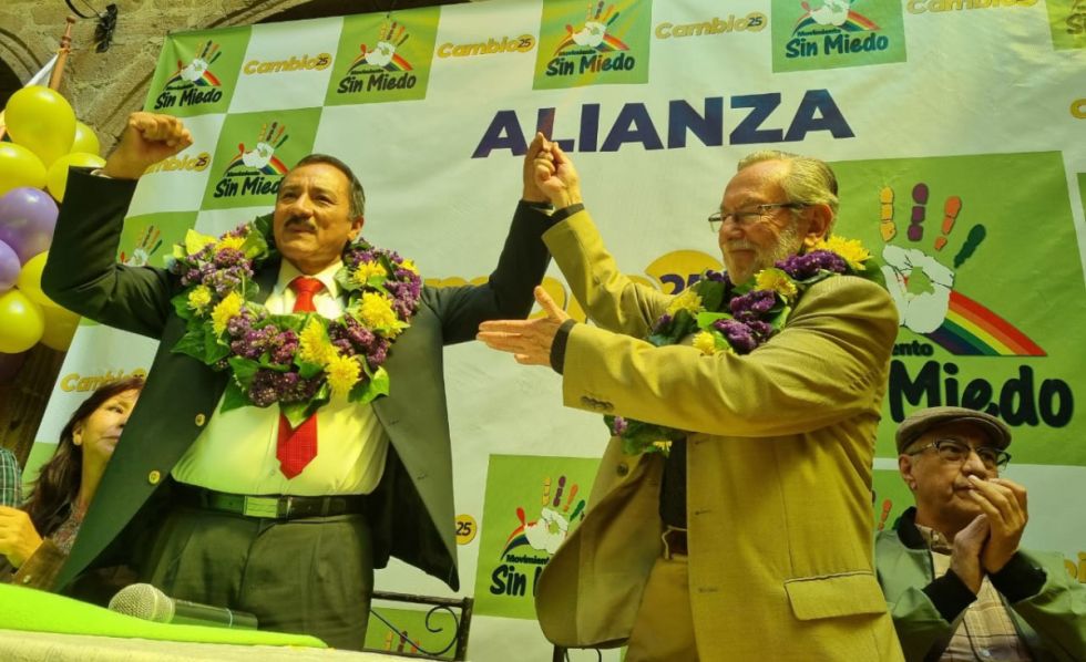 Juan Del Granado firma alianza con Vicente Cuellar y le dice ‘futuro presidente de los bolivianos’