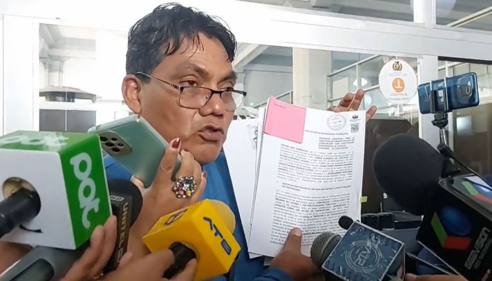 ‘Evismo’ formaliza denuncia contra el presidente Arce