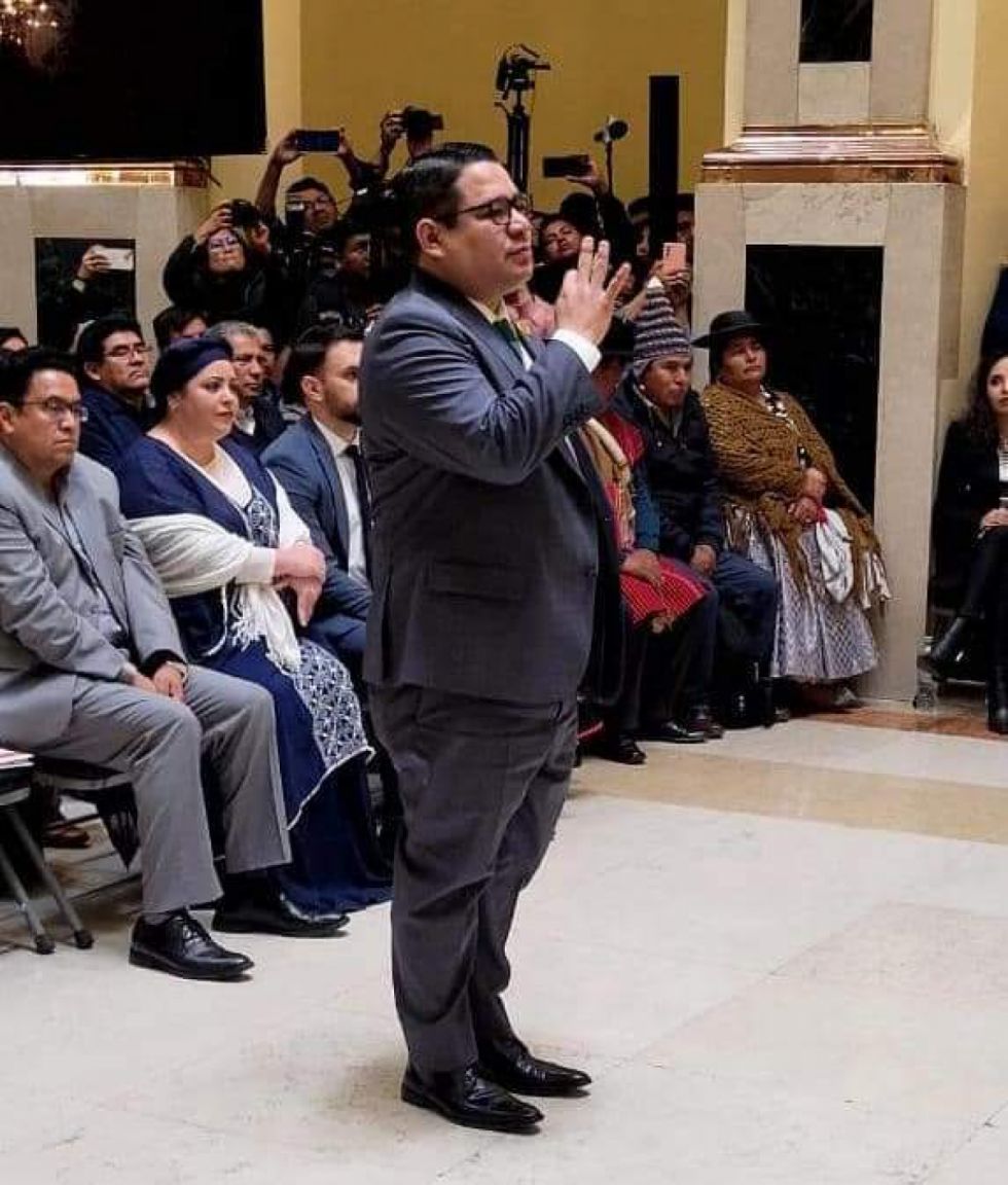 Roger Mariaca fue posesionado como fiscal general del Estado