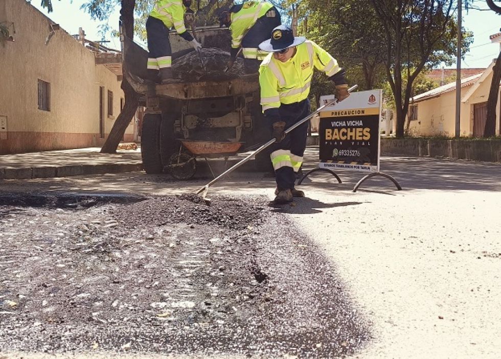 Plan Vicha Vicha Baches pavimentó 50 mil m2