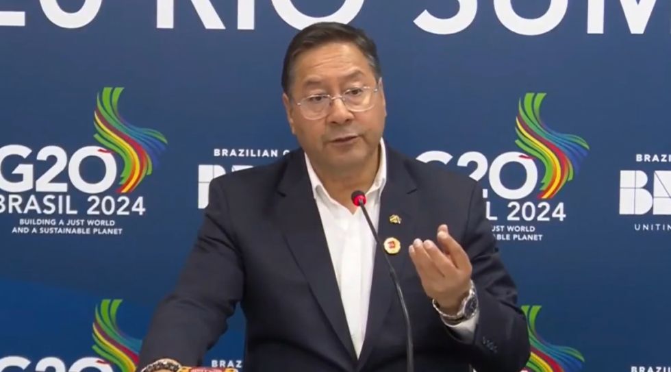En la Cumbre del G20, Arce defiende el Modelo Económico Social Comunitario Productivo